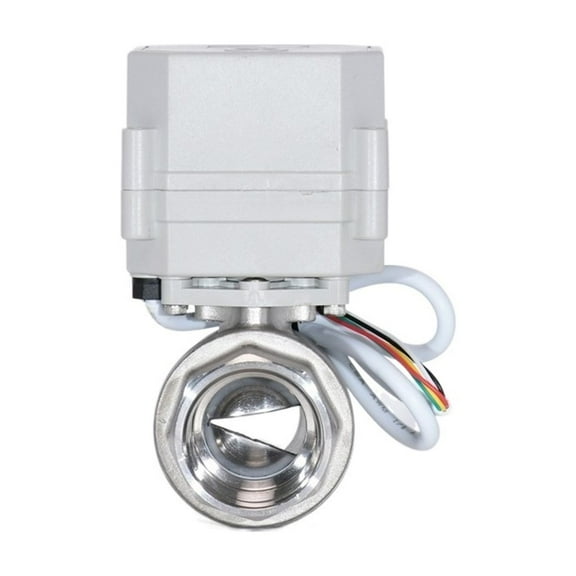 Ball Valve DN8-25 1/4''-1'' Proportional V Shaped Modulating Valve 4-20mA 0-5V 0-10V Input Signal ,Easy to Install