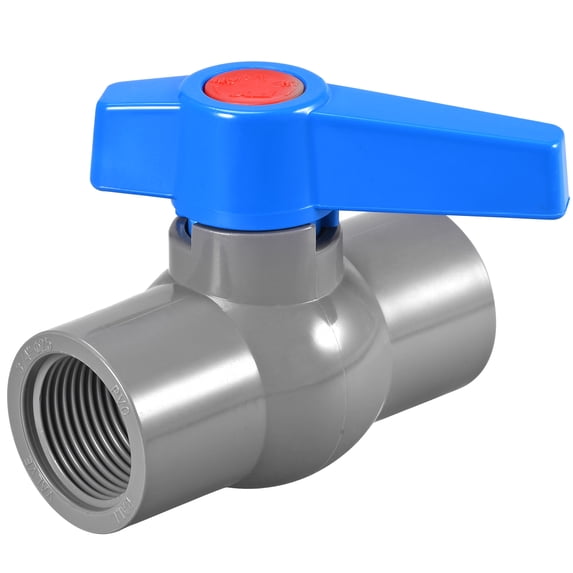 Ball Valve, G3/4 Female Thread Valve for Aquarium Setup, Sump Pump, Pool, Garden Sprinkler Gray Blue
