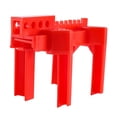 thumbnail image 1 of Ball Valve Locking, Adjustable Ball Valve Locking Device, Small, for 1/2Inch-2-1/2Inch Outer Pipe Diameter, Red, 1 of 8