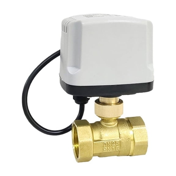 Ball Valve Waterproof Motorized Ball Valve Brass IP65 Three-Wire Two-control Three-Wire One-control Can Replace Solenoid Valve