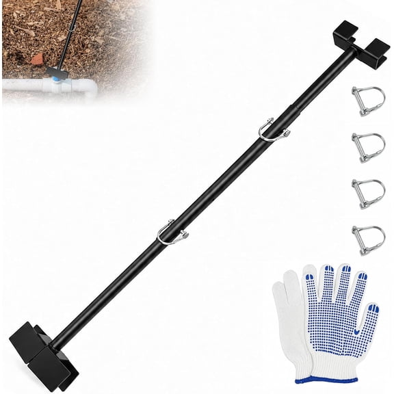 Ball Valve Wrench 3-in-1 Telescopic Water Shut Off Tool Kit Adjustable Long Handle Backflow Valve Key Fits 1/2" To 2" PVC Ball Valves for Main Water Valve Fire Sprinkler & Irrigation Systems