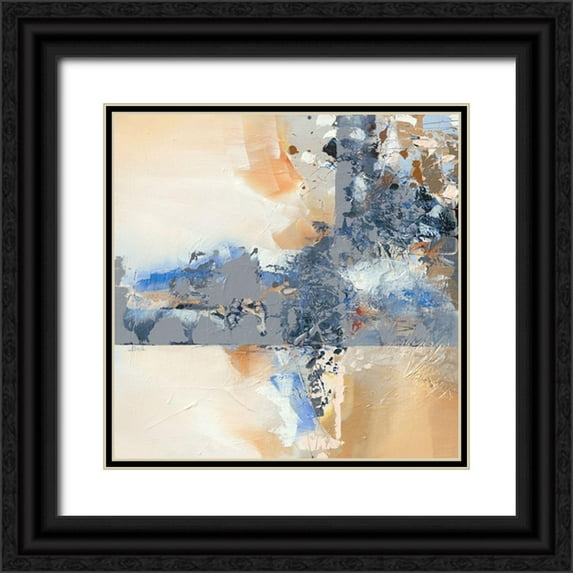 Ball, Veronique 12x12 Black Ornate Wood Framed with Double Matting Museum Art Print Titled - Mineral II
