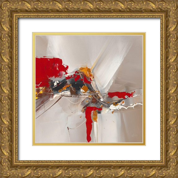 Ball, Veronique 15x15 Gold Ornate Wood Framed with Double Matting Museum Art Print Titled - Ballet II