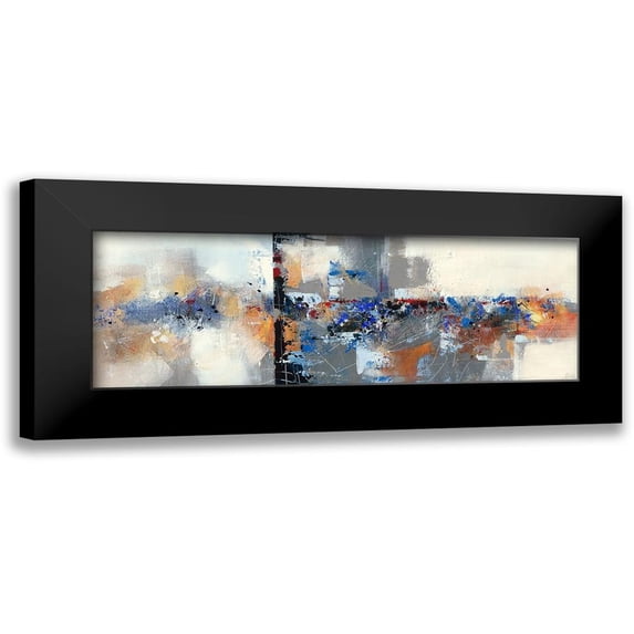 Ball, Veronique 18x9 Black Modern Framed Museum Art Print Titled - Mineral III