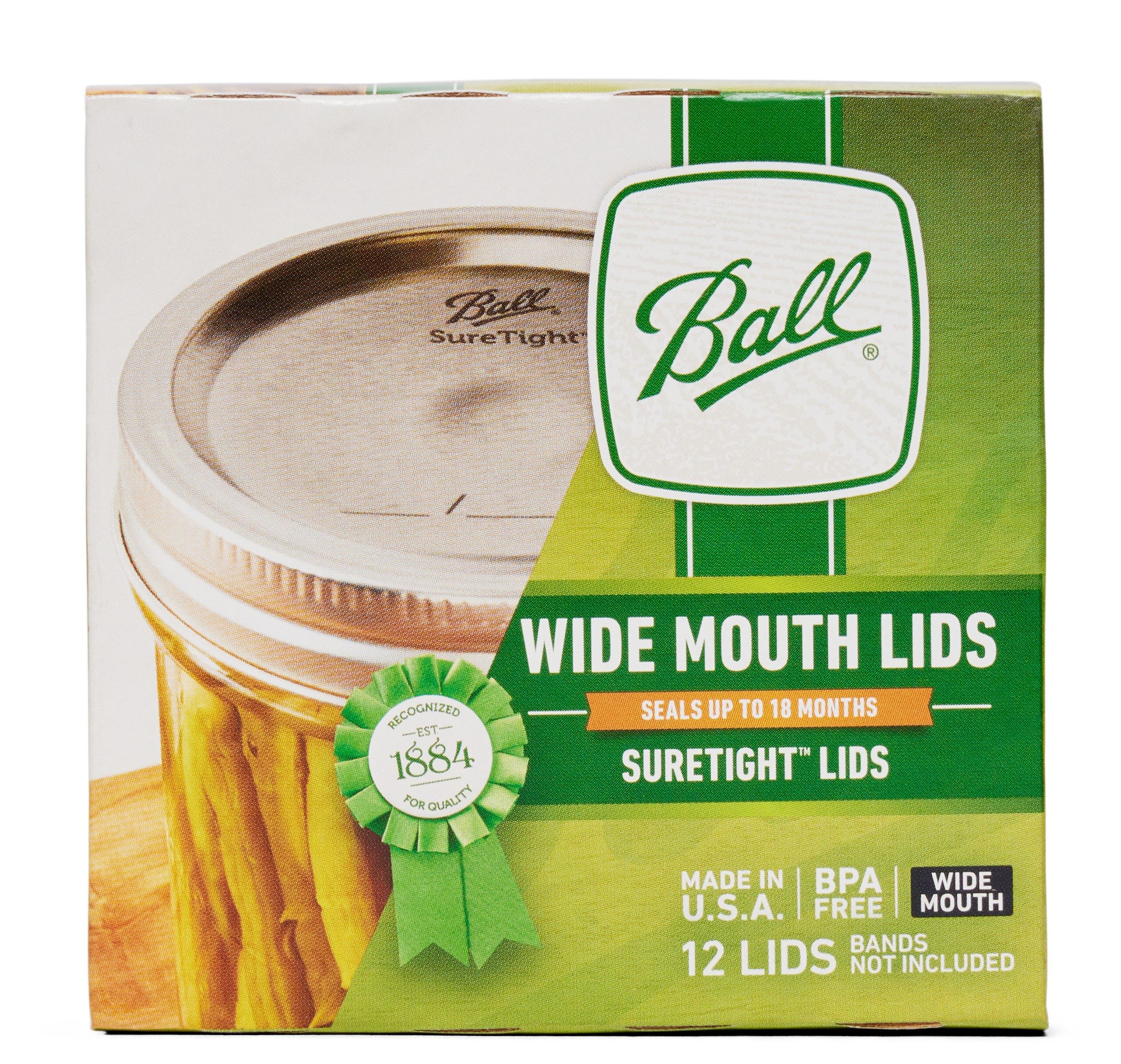 Ball Wide Mouth Lids, 12 Count, (Bands Not Included) - image 1 of 7