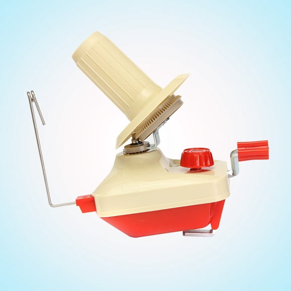 Foxnovo Hand Crank Winder Beige Portable for Textile Easy to Use and Compact
