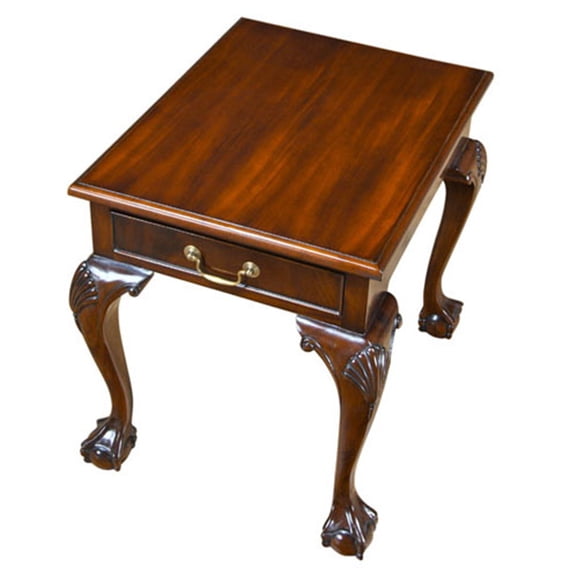 Ball and Claw Mahogany Lamp Table