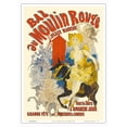 thumbnail image 1 of Ball at the Moulin Rouge - Vintage French Advertising Poster by Jules Chéret c.1889 - Master Art Print 10in x 14in, 1 of 4