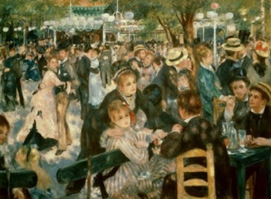 Ball at the Moulin de la Galette Montmartre 1876 Pierre-Auguste Renoir (1841-1919French) Oil on canvas Musee dOrsay Paris Canvas Art - (24 x 36)