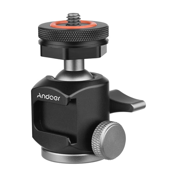 Ball head,Head With 1/4 Camera Rotatable Dual Use 1/4 Screw Cold 2-in-1 Rotatable Dual With 1/4 Screw Cold Mount Ball Head Dual Use Ball Bortt Ainn Dsfen