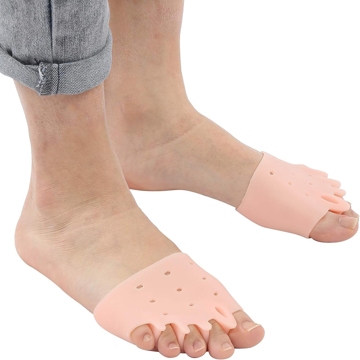 Ball of Foot Cushion, Rapid Pain Relief Thumb Separation Design 5 Pair