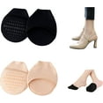 thumbnail image 1 of Ball of Foot Cushion Socks Seamless Toe Topper Socks Half forefoot socks Non-Slip Pain Relief Toe Half Socks, 1 of 6