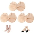 thumbnail image 1 of Ball of Foot Cushion Socks Women's Toe Cover with Padding Toe Topper Liner Socks No Show Half Socks with Sponge Cushion, 1 of 6