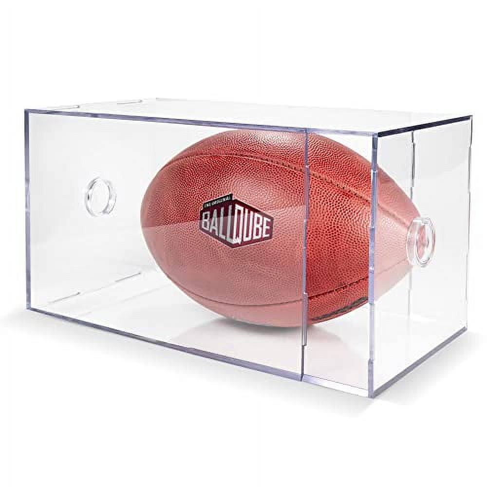 BallQube Football Display Case Autographed Football Case for Display