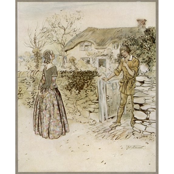 Ballad The Gardener Poster Print By Mary Evans Picture Libraryarthur Rackham (18 X 24)