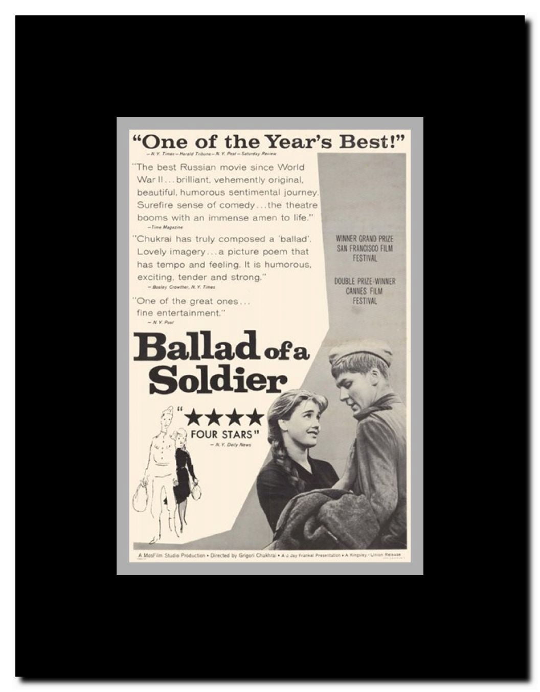 Ballad of a Soldier Framed Movie Poster