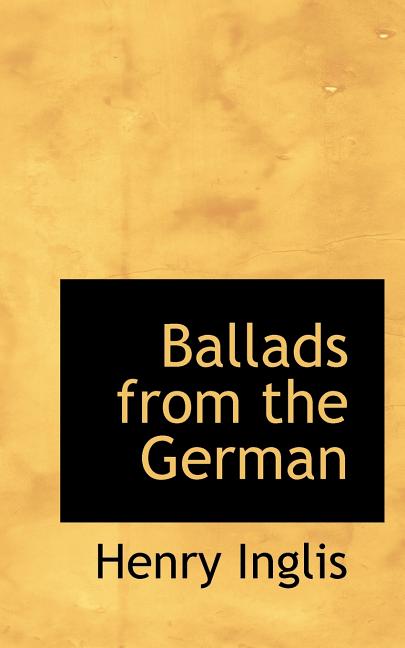 Ballads from the German Paperback