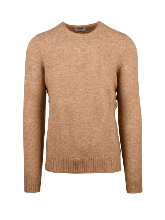 Crewneck Pullover Sweater In Alpaca-Wool Blend (Men's)