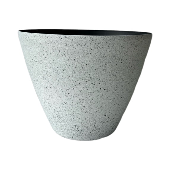 Ballard Pacific 16-Inch Felicia Pot Flower Planter, White