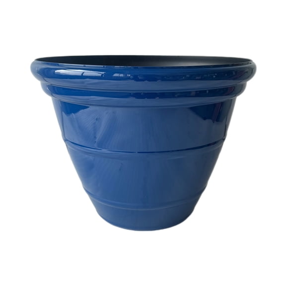 Ballard Pacific 16-Inch Snow Pot Flower Planter, Dark Blue