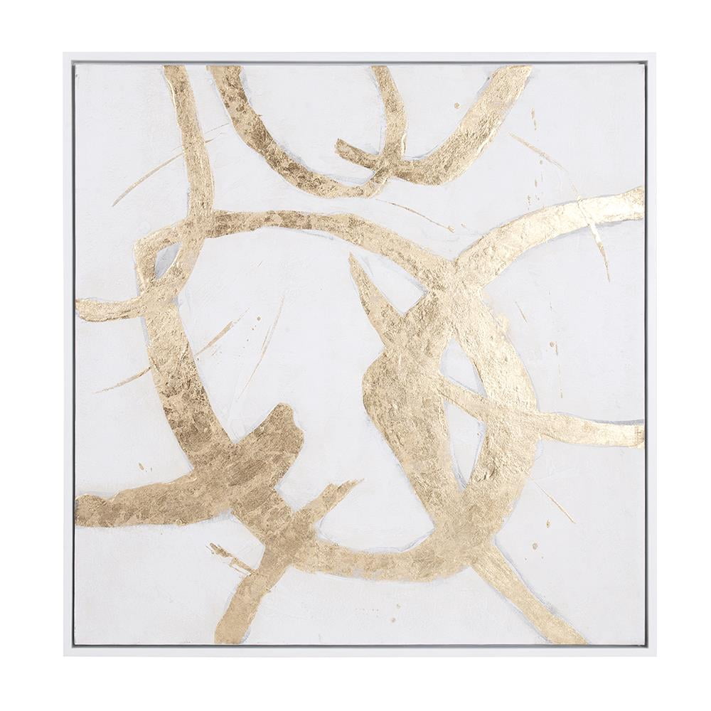 Ballare Canvas Hand Painted Original Art - White