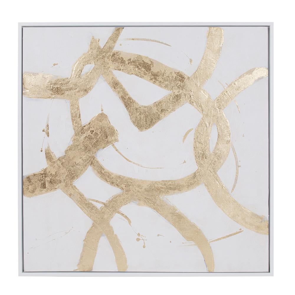 Ballare Canvas Hand Painted Original Art - White