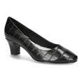 thumbnail image 1 of Ballari by Easy Street Women's Block Heel Pumps Color: Black Croco Size: 10, 1 of 4