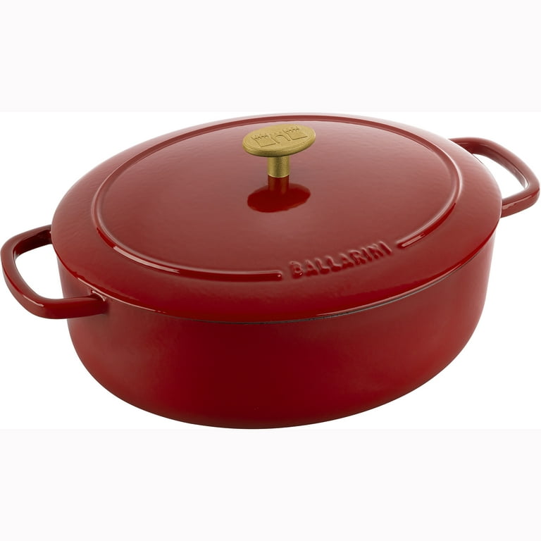 Le Creuset 4.75-qt Cast-Iron Oval Oven with Grill Pan Lid 