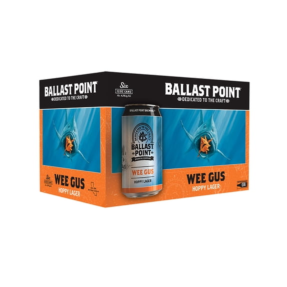 Ballast Point Wee Gus Hoppy Lager, 6 Pack, 12 fl oz Cans
