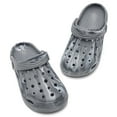 thumbnail image 1 of Ballaza Kids Camo Garden Clogs - Comfortable, Colorful Slip-On Clog Mules for Boys and Girls - Perfect for Beach, Pool, and Everyday Wear,Grey/White,Todder 6, 1 of 7