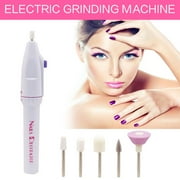 Balleen.e Electric Nail File Drill Buffer Polisher Set,Professional 6.3in Portable Manicure & Pedicure Kit for Natural Nail Home Use,Nail Salon Battery Powered