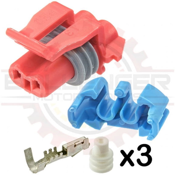 Ballenger Motorsports - 2 Way Metripack 150 Plug Connector Kit for EVAP Solenoid, Red