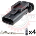 thumbnail image 1 of Ballenger Motorsports - 3 Way Connector Receptacle Kit Replacement for BRZ / FRS Igntiion Coil, VW Crank/Cam/Ethanol sensor, 1 of 3