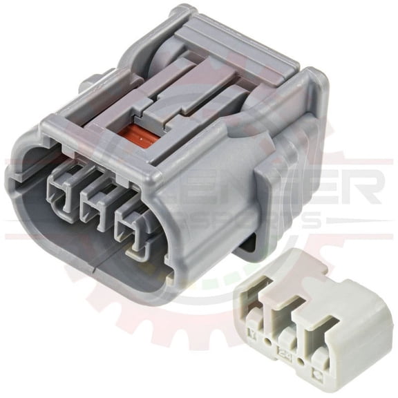 Ballenger Motorsports - 3 Way Sumitomo HV 040 Plug Assembly (Connector + Lock) - Gray