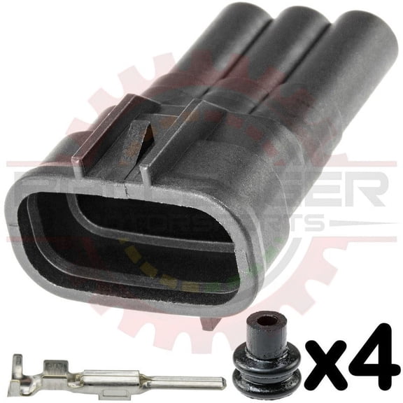 Ballenger Motorsports - 3 Way Sumitomo TS Receptacle Mate Kit Replacement for Toyota IAC Connector 90980-11145