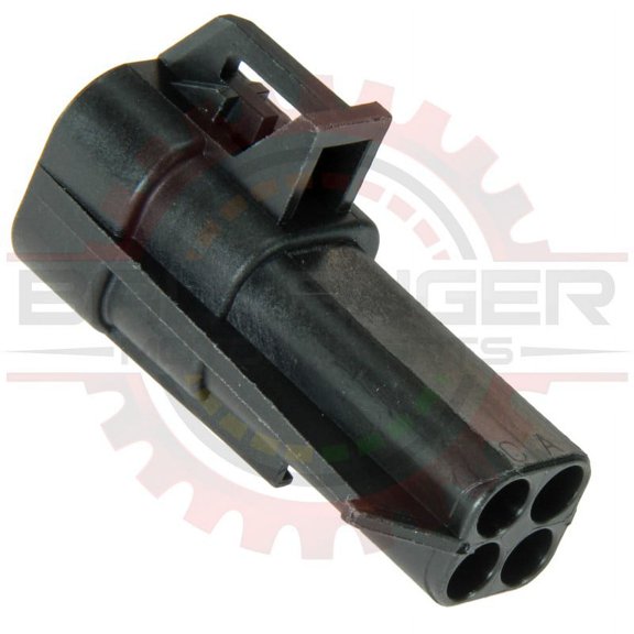 Ballenger Motorsports - 4 Way Square Metripack 150 Female O2 Connector Pigtail, Black