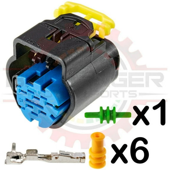 Ballenger Motorsports - 5 Way Trapezoidal Connector Plug Replacement for Bosch Pressure Sensor Combined PST-F 1 Connector Kit