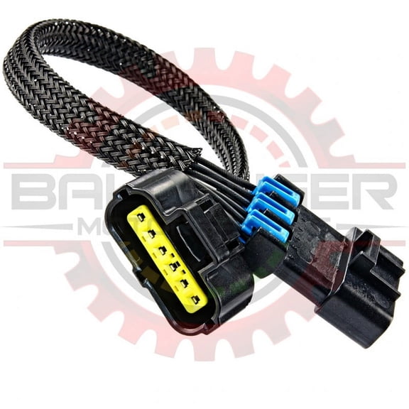 Ballenger Motorsports - 6 Way MAF Sensor Connector Extension, Black - 24 inch
