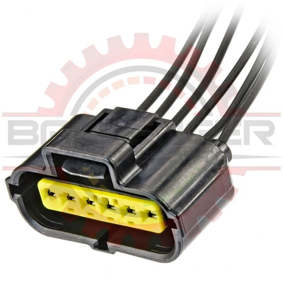 Ballenger Motorsports - 6 Way MAF Sensor Plug Connector Pigtail, Black