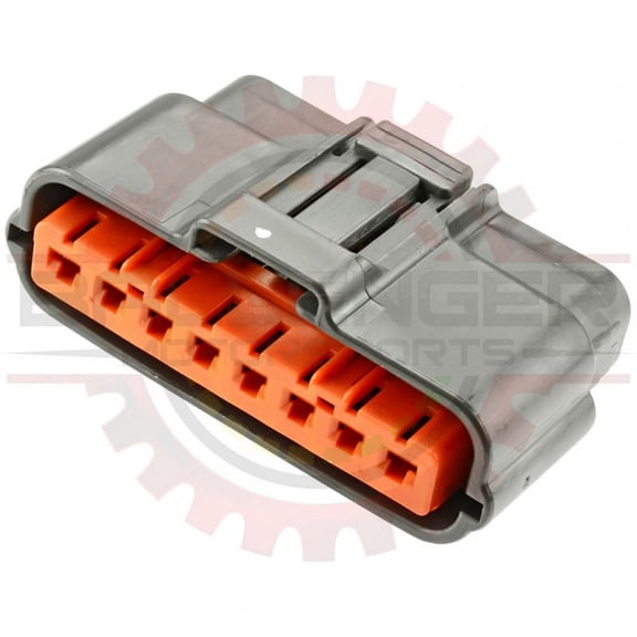 Ballenger Motorsports - 8 Way Plug Assembly for Japanese applications (Connector + Lock) - Gray