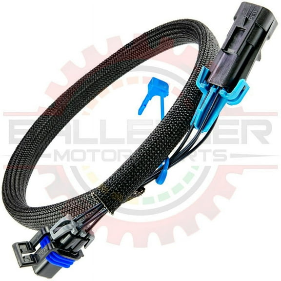 Ballenger Motorsports - Compatible with GM Delphi / Packard - Black Male O2 Extender Harness - 36 inch