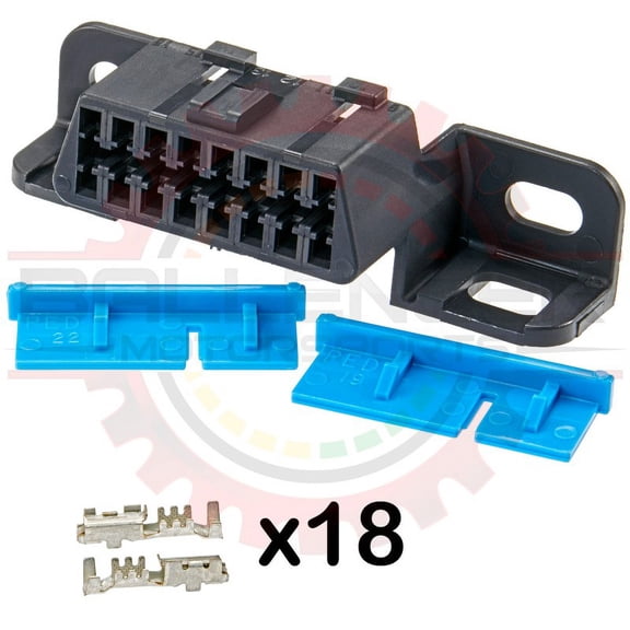 Ballenger Motorsports - OBDII Plug (Car-Side) Connector Kit, Screw Mount with TPA