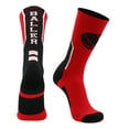 thumbnail image 1 of Baller Basketball Logo Crew Socks (Red/Black, Medium), 1 of 2