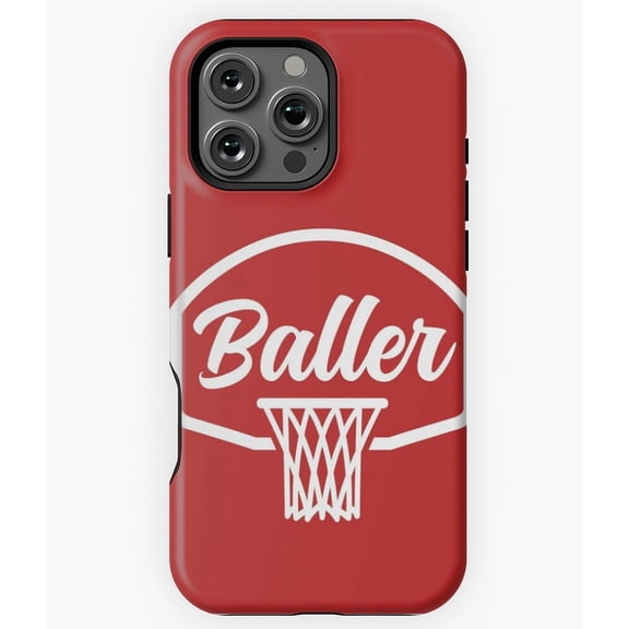 Baller Vintage Style Basketball Phone Case for iPhone 16 15 14 13 12 11 Pro Max