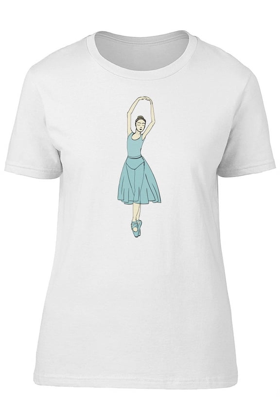 Ballerina Blue Dance Tee Women's -Image by Shutterstock