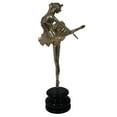 thumbnail image 1 of Nifao Ballerina Bronze Statue in Silver Finish – Home Office Decor Sculpture, 14"L x 15"W x 28"H, 1 of 11