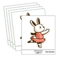 thumbnail image 1 of Ballerina Bunny Rabbit In Tutu Car Window Bumper Water Bottle Phone Tablet Laptop Waterproof Vinyl Decal Sticker Set 5-Pack - Gloss Finish - 2.0", 1 of 7