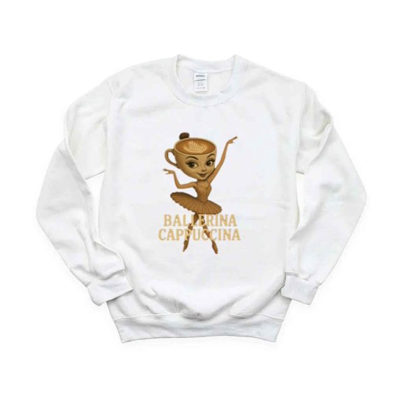 Ballerina Cappuccina Coffee Dance Meme Cute Humor Art T-Shirt , Hoodie , Sweatshirt, for men & women, up to size 5XL.