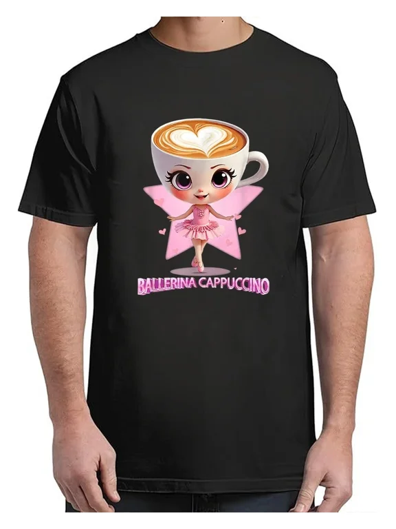 Ballerina Cappuccina Italian Brainrot Funny Cappuccino For Adult S-4XL T-Shirt