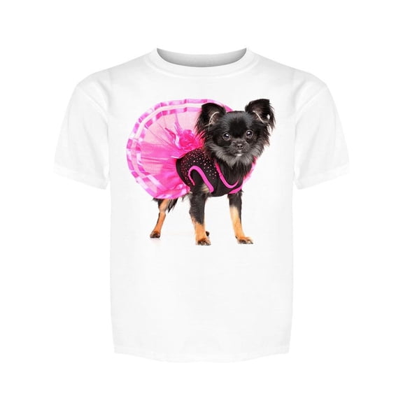 Ballerina Chihuahua Tee Girl's -Image by Shutterstock